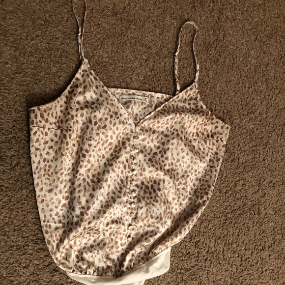 Abercrombie & Fitch Tops - Abercrombie cheetah silk tank body suit